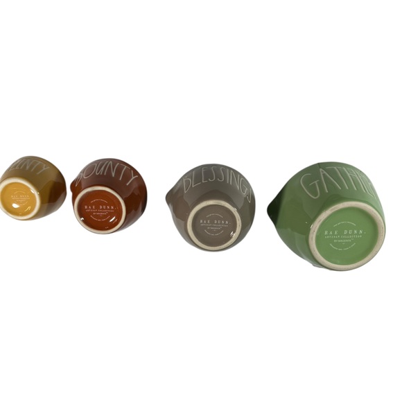 NEW Rae Dunn FALL THEMED Measuring Cup Set/4 - Picture 5 of 5